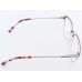 Medium Size Square Purple Transparent Eyeglasses