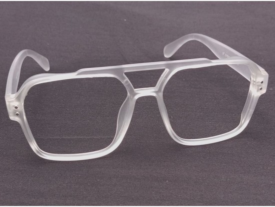 Large Size Aviator Matte Transparent Frame