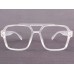 Large Size Aviator Matte Transparent Frame