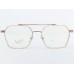 Medium Size Aviator Gold Transparent Eyeglasses