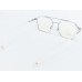 Medium Size Aviator Silver Transparent Eyeglasses