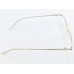 Medium Size Rectangle Silver and Transparent Color