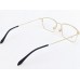 Large Size Rectangle Gold Eyeglasses