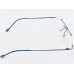 Medium Size Aviator Rectangle Rimless Blue Colour