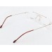 Medium Size Aviator Rectangle Rimless Gold Colour