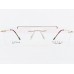 Medium Size Aviator Rectangle Rimless Gold Colour