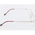 Medium Size Aviator Rectangle Rimless Gold Colour