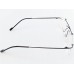 Medium Size Aviator Rectangle Rimless Black Colour