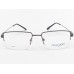 Medium Size Grey Rectangle Half Rim Memory Flexible Side