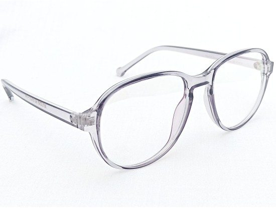 Medium Size Aviator Transparent Grey