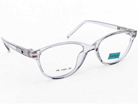 Kids Size Cateye Transparent Grey Frame