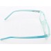 Kids Size Rectangle Transparent Turquoise Frame