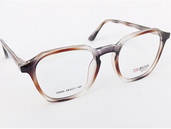 Medium Size Square Tortoise Brown