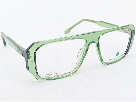 Medium Size Premium Rectangle Transparent Green