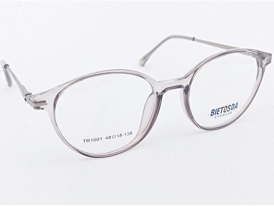 Medium Size Round Transparent Grey