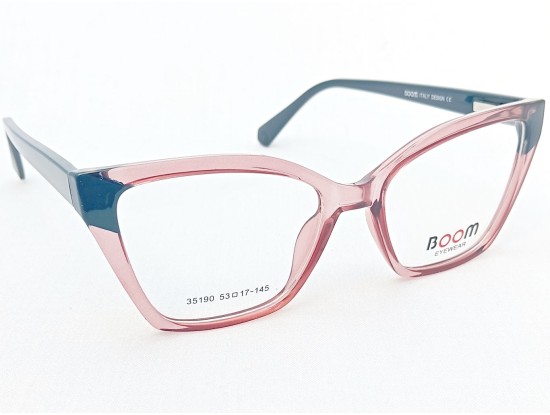 Medium Size Premium Cateye Brown Transparent Frame