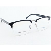 Medium Size Premium Rectangle Half Rim Black Frame