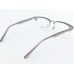 Medium Size Premium Rectangle Half Rim Transparent Grey Frame