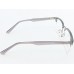 Medium Size Premium Rectangle Half Rim Transparent Grey Frame