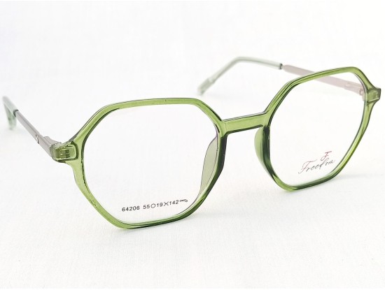 Medium Size Hexagon Transparent Green Colour Frame