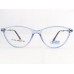 Medium Size Cateye Transparent Blue Frame