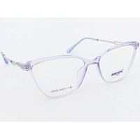 Medium Size Premium Cateye Transparent Purple Frame