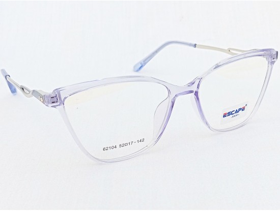 Medium Size Premium Cateye Transparent Purple Frame