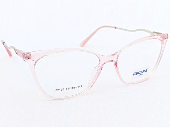 Medium Size Premium Cateye Transparent Pink Frame