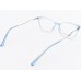 Medium Size Premium Cateye Transparent Blue Frame