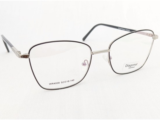Medium Size Cateye Silver Frame