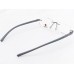Medium Size Rectangle Rimless Grey Color