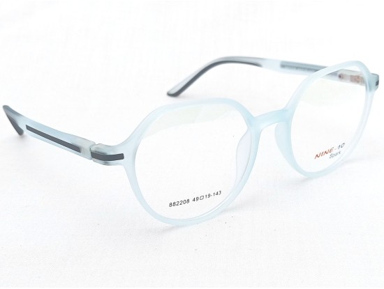 Medium Size Round Matte Blue Frame