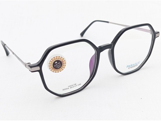 Medium Size Hexagon Black Frame