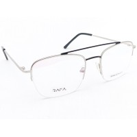 Medium Size Aviator Silver Half Rim Frame