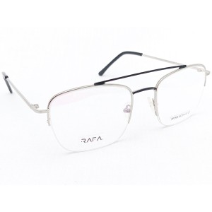 Medium Size Aviator Silver Half Rim Frame