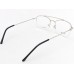 Medium Size Aviator Silver Half Rim Frame
