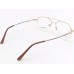 Medium Size Gold Aviator Half Rim Flexible Side Turban Friendly