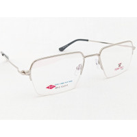 Medium Size Silver Rectangle Half Rim Turban Friendly Medium Size Silver Rectangle Half Rim Turban Friendly