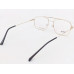 Medium Size Aviator Gold Colour Eyeglasses