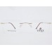 Medium Size Rectangle Rimless Golden