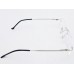 Medium Size Rectangle Rimless Silver