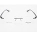 Medium Size Rectangle Rimless Grey Colour