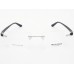 Medium Size Rectangle Rimless Silver Colour