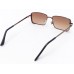 Power Sunglasses Rectangle Brown Gradient Lenses