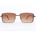 Power Sunglasses Rectangle Brown Gradient Lenses