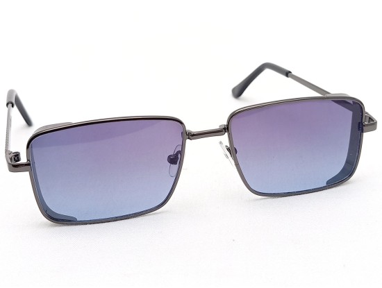 Power Sunglasses Rectangle Blue Gradient Lenses