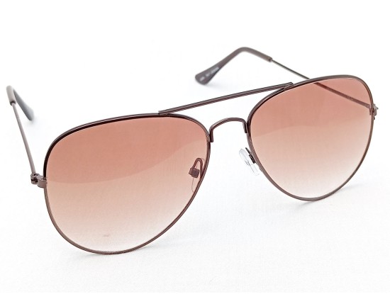 Power Sunglasses Aviator Brown Gradient Lenses