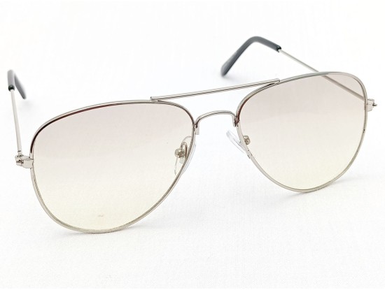 Power Sunglasses Aviator Light Grey Gradient Lenses