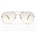 Power Sunglasses Aviator Light Grey Gradient Lenses