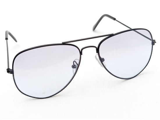 Power Sunglasses Aviator Light Blue Tint  Lenses